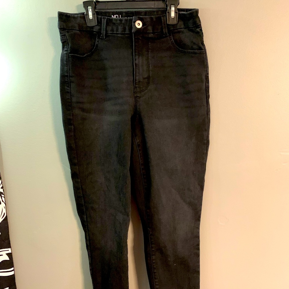 Black jeans with holes